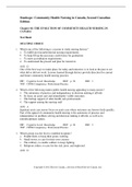 Test Bank For Community Health Nursing in Canada, 2nd Edition Authors; R. N. Stanhope, Marcia, Jeanette Lancaster, Heather Jessup-falcioni, R. N. Viverais-Dresler, Gloria A