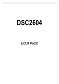 DSC2604 EXAM PACK 2022