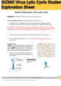 GIZMO Virus Lytic Cycle Student Exploration Sheet 