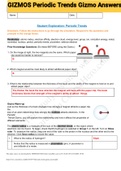 GIZMOS Periodic Trends Gizmo Answers 