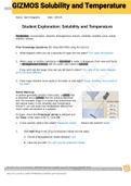 GIZMOS Solubility and Temperature 