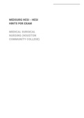 MEDSurg hesi - HESI hints for examMedical Surgical nursing