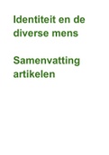 Identiteit en de diverse mens | Samenvatting artikelen