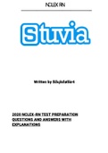 2020 NCLEX-RN TEST PREPARATION Questions and answers with explanations.