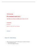 TEST BANK PATHOPHYSIOLOGY THE BIOLOGIC BASIS FOR DISEASE IN ADULTS AND CHILDREN 8th Edition, A guide.