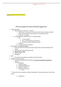 NUR 2407 Pharm Final Study Guide deeply elaborated