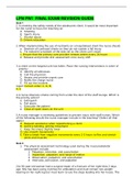 LPN PN1  FINAL EXAM REVISION GUIDE