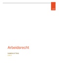 Arbeidsrecht 2021 - Notities - Samenvatting