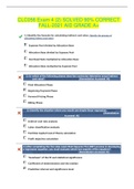 CLC056 Exam 4 (2) SOLVED 90% CORRECT FALL-2021 AID GRADE A+