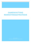 Samenvatting 'Inleiding tot Marketing en Strategie', 2de bachelor handelswetenschappen 