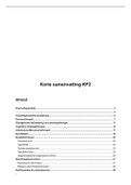 Puntsgewijze samenvatting Klinische Psychologie 2: Diagnostiek en behandeling incl. hoofdstukken over suïcidaliteit (PB2002)