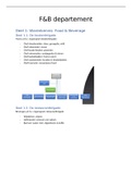 Samenvatting F&B departement