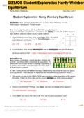 GIZMOS Student Exploration Hardy-Weinberg Equilibrium 