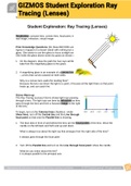 GIZMOS Student Exploration Ray Tracing (Lenses) 