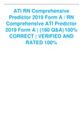 ATI RN Comprehensive  Predictor 2019 Form A