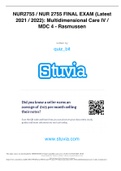 Rasmussen CollegeNUR 2755Stuvia-986343-nur2755-nur-2755-final-exam-latest-2021-2022-multidimensional-care-iv-mdc-4-rasmussen-