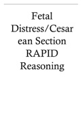 Fetal DistressCesarean Section RAPID Reasoning Luella Jones, 25 years old Complete Solution week 5 case study.