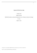 NRNP 6568:Epistaxis SOAP Note/Case Study  Synthesis in Advanced Nursing Practice Care of Patients in Family Care Settings