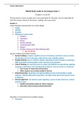 NR 446 Exam 1 Study Guide to Accompany Exam 1- Chamberlain College.