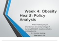 NR506NP Week 4 Kaltura Obesity Health Policy Analysis