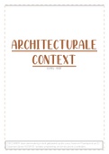 VOLLEDIGE SAMENVATTING - Architecturale context - Vastgoed - HOGENT - D. Gijsemans