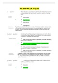 NR 508 WEEK 6 QUIZ / NR508 WEEK 6 QUIZ: CHAMBERLAIN COLLEGE OF NURSING - LATEST-2021, A COMPLETE DOCUMENT FOR EXAM