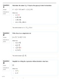 MAT 101 Graded Exam #1 (Straighterline)