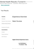 Mental Health Results | Turned In Advanced Health Assessment - Chamberlain, NR509-August-2018