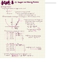 Calculus 1 Chapter 2: Limits and Derivatives