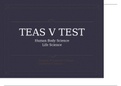 TEASE BIOLOGY TEAS V TEST Human Body Science Life Science