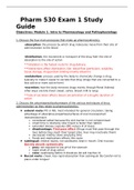 NUR 530 - Pharm Exam 1 Study Guide.