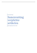 Social Work - samenvatting verplichte artikelen voor Pyschopathologie en herstel 2021/2002