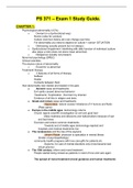 PS 371 – Exam 1, 2, 3, & Final  Study Guide. 