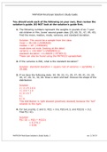 MATH 534 Week 8 Final Exam Solution’s Study Guide