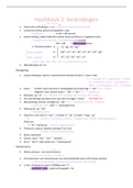 samenvatting chemie: Hoofdstuk 3: Verbindingen