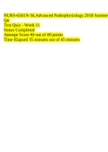 vNURS-6501N-36,Advanced Pathophysiology.2018 Summer Qtr Test Quiz - Week 11 Status Completed Attempt Score 40 out of 40 points