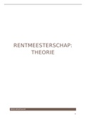 Samenvatting rentmeesterschap + syndicschap 