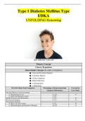 Type 1 Diabetes Mellitus Type I/DKA UNFOLDING Reasoning