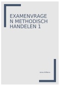 Examenvragen methodisch handelen 2020-2021