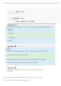 SOC REL 101 Introduction to Religion -QUIZ 3 - 100%- Straighterline