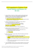 ATI Comprehensive Predictor Exam (Detail Solutions and Resource for the test)