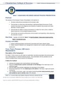 NR-507 Week 7 Audio/Video Recorded Disease Process Presentation Purpose The purpose of the Disease Process Presentation is for learners to: Develop professional presentation/communication skills. Demonstrate an advancing understanding of pathophysiologica