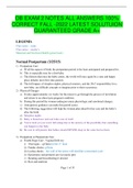 OB EXAM 2 NOTES ALL ANSWERS 100% CORRECT FALL -2022 LATEST SOLUTUION GUARANTEED GRADE A+