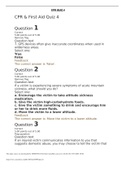 Straighterline; MED101_ CPR Quiz 4; CPR & First Aid Quiz 4_answered and graded