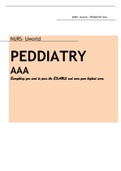 NURS- Uworld PEDDIATRY AAA (Everything you need to pass the EXAMS and earn your highest score) Exam Elaborations Q&A NURS- Uworld PEDDIATRY AAA (Everything you need to pass the EXAMS and earn your highest score) Exam Elaborations Q&A