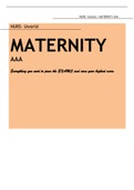 NURS- Uworld MATERNITY AAA (Everything you need to pass the EXAMS and earn your highest score) Exam Elaborations Q&A NURS- Uworld MATERNITY AAA (Everything you need to pass the EXAMS and earn your highest score) Exam Elaborations Q&A