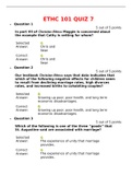 ETHC 101 QUIZ 7 / ETHC101 QUIZ 7: LATEST-2021, A COMPLETE DOCUMENT FOR EXAM