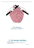 Hoorcolleges aantekeningen ''Een inleiding in de psychologie'' 2021/2022