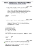 NR 6521: PHARMACOLOGY MIDTERM TEST EXAM WITH ANSWERS DOWNLOAD TO SCORE A.