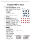 chemie vwo 5 - hoofdstuk 11: metalen in actie - samenvatting